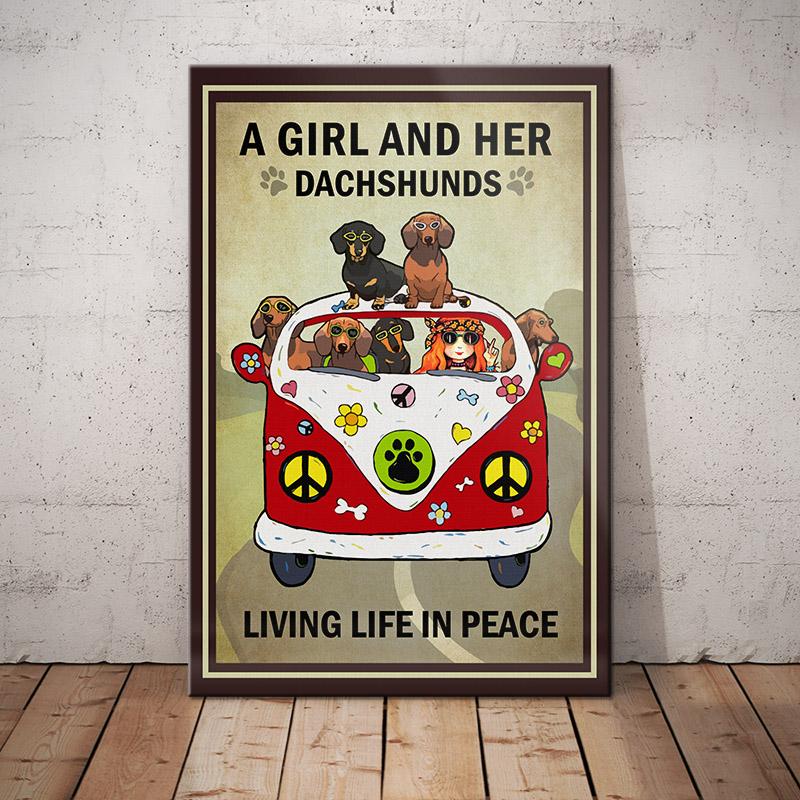 Dachshund Dog Vintage Canvas And Pos &hellip;