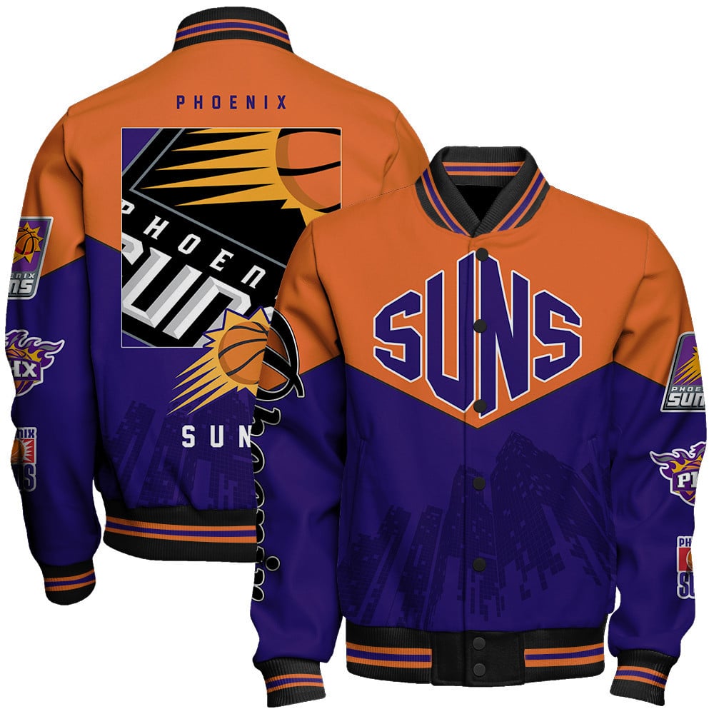 Phoenix Suns National Basketball Association AOP Varsity Jacket STM BJ1725