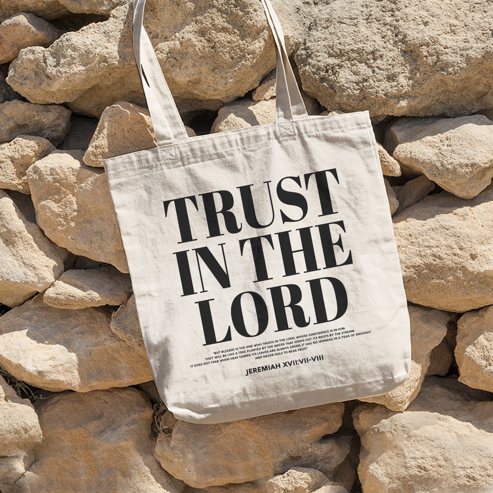 Trust In Lord Christian Tote Bag, Bible Tote Bag, Christian Tote Bag,Faith Tote Bag,Eco Friendly Shopping Tote Bag,Canvas Tote Bag Aesthetic