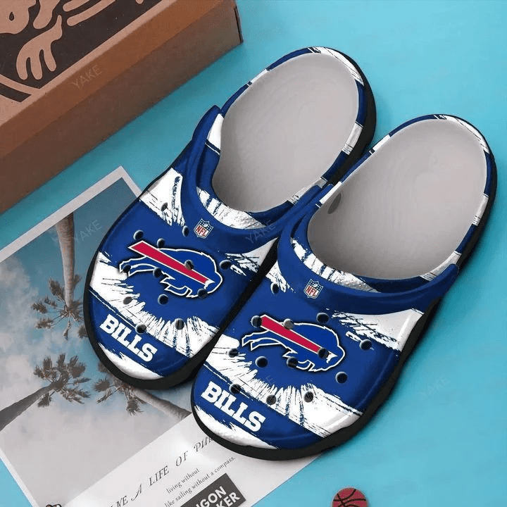 Buffalo Bills Crocss Clog Comfortable Water Shoes In Blue White Ver202