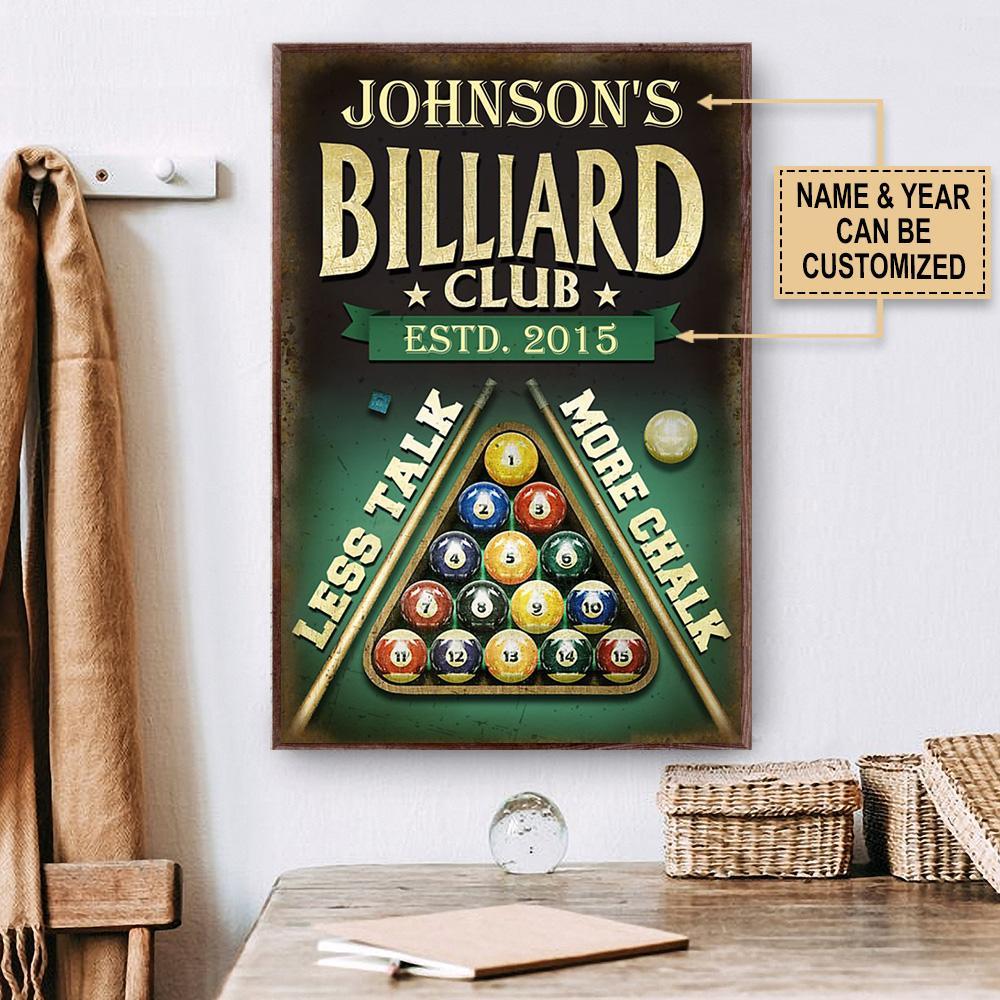 Personalized Billiard Club Less Talk &hellip;