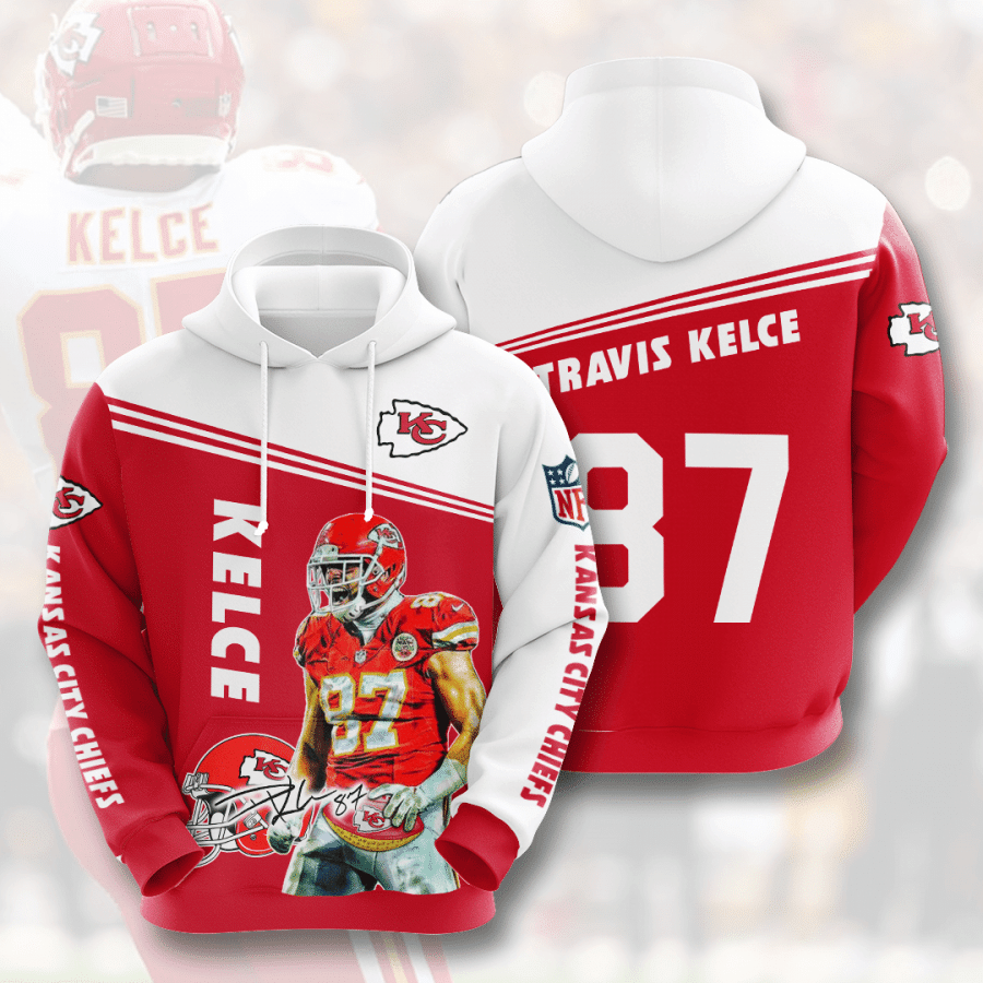 Travis Kelce Kansas City Chiefs Kansas City Chiefs 28 Unisex 3D Hoodie Gift For Fans