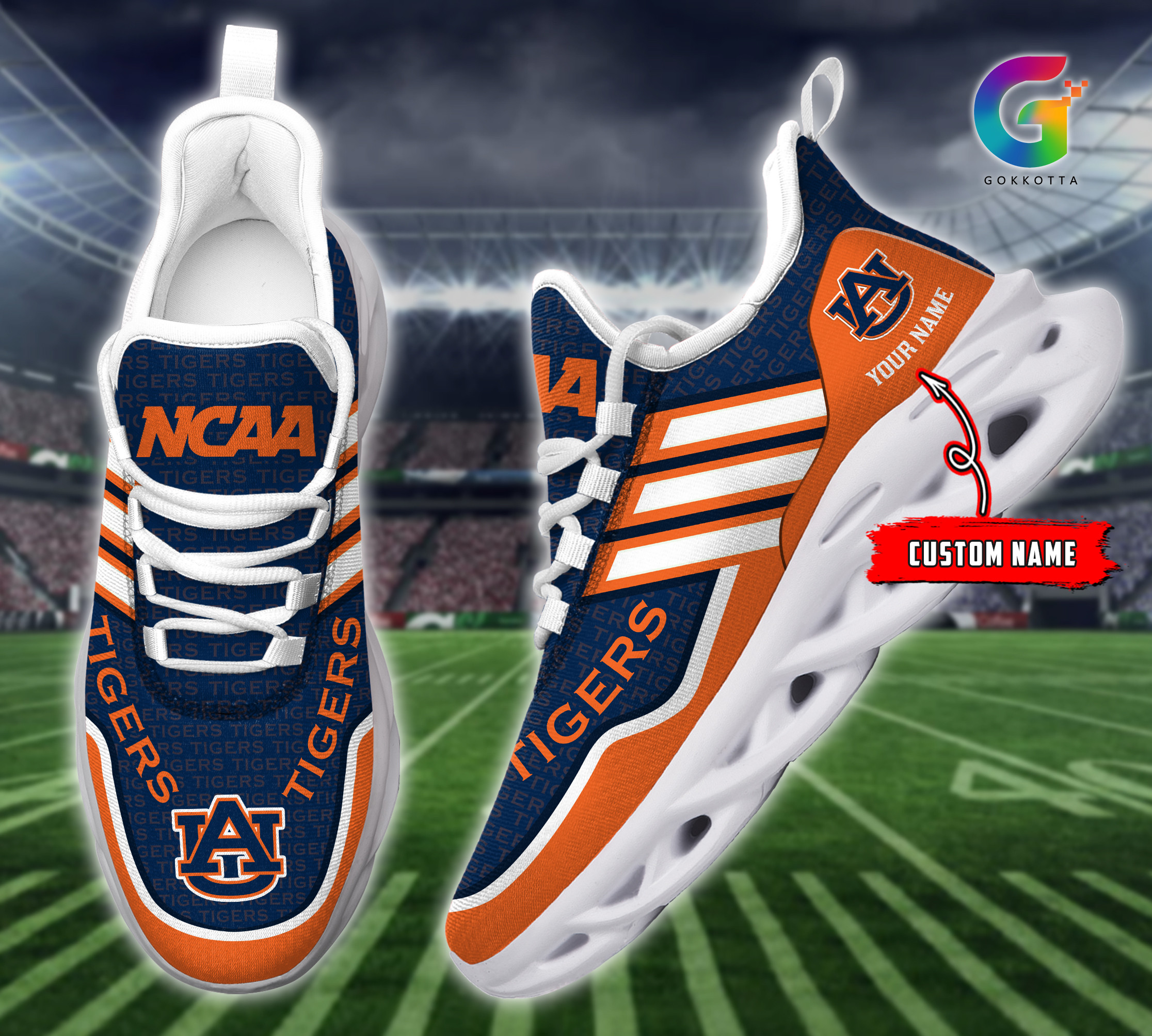 Auburn Tigers Max Soul Shoes Sneakers For Men And Women 1474