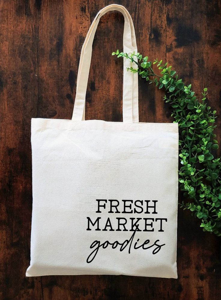 Fresh Market Goodies Tote Bag / Reusable Tote Bag / Market Tote Bag / Reusable Grocery Bag / Go Green Bag / Carry All Tote / EcoFriendly Bag, Best Tote Bags Ideas, Cute Tote Bags Ideas, Tote Bag Design Ideas, Girls Tote Bag, Best Canvas Tote Bags Ideas