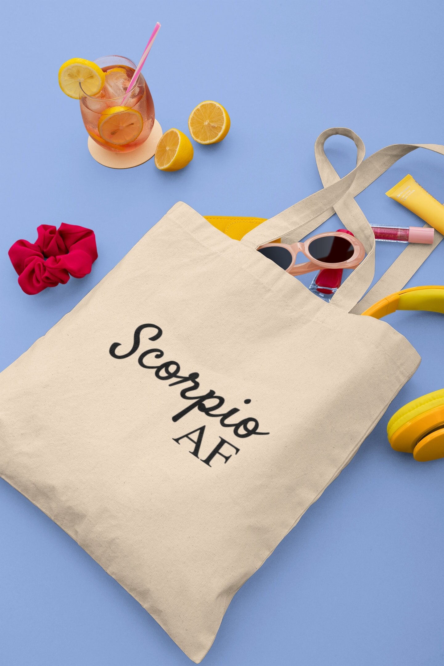 Scorpio AF Tote Bag, Scorpio Gift, Scorpio Bag | Gift for Scorpio | Zodiac Gift | Star sign | Gift for her | Astrology Horoscope Zodiac