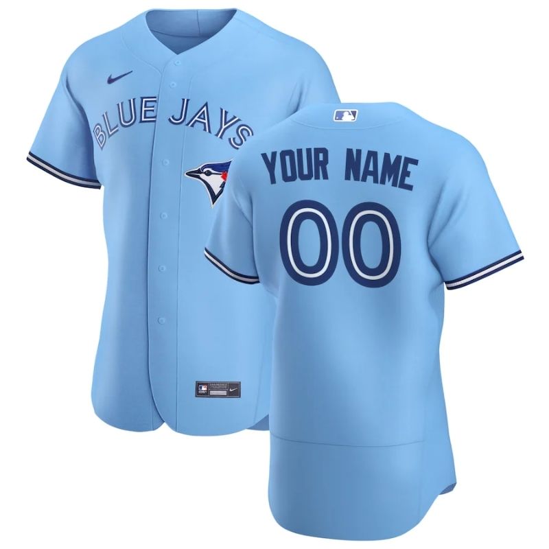 Toronto Blue Jays Team 2022 Home Custom Jersey Unisex Pro Official – Powder Blue