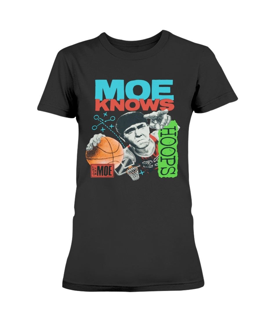 The Moe Knows Hoops Vintage Ladies T Shirt 072921