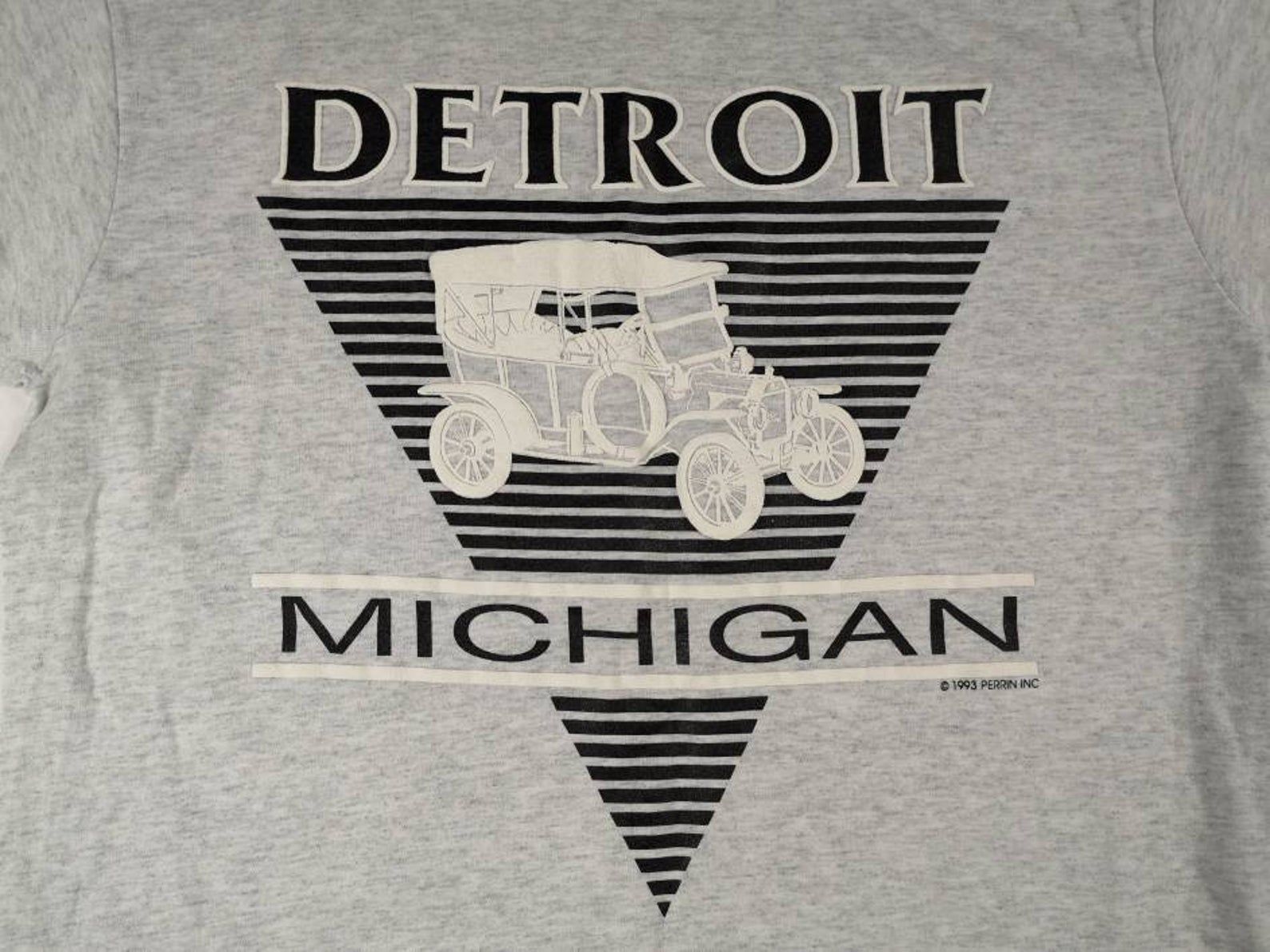 Vintage Deadstock 1993 Detroit Michigan Model T T-Shirt Made In Usa