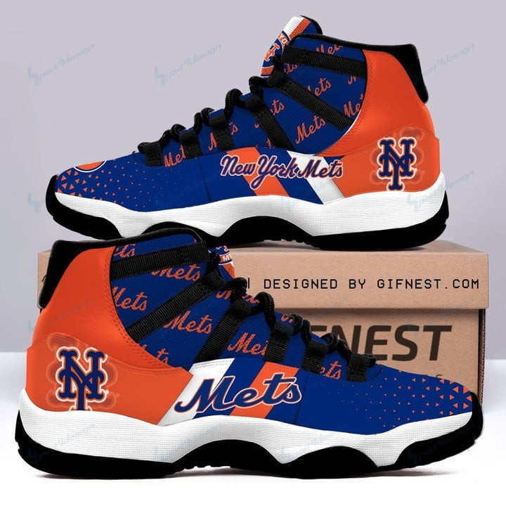 New York Mets MLB Team Logo Air Jordan 11 Sneakers Shoes