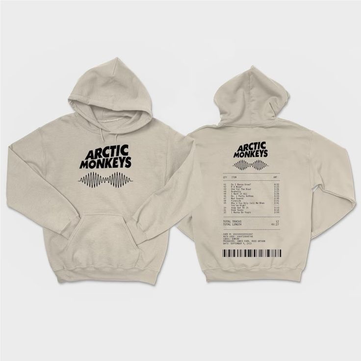 Vintage Arctic Music Hoodie, Arctic …