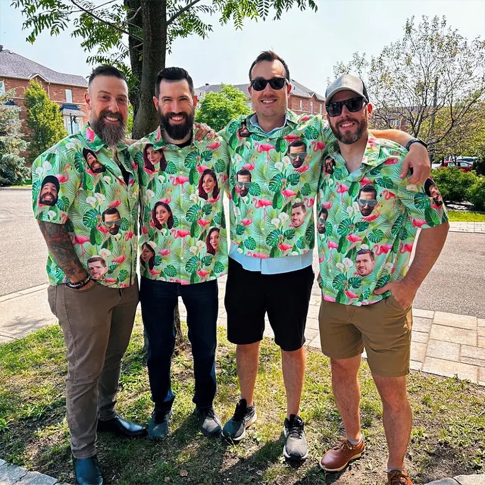 Shirthome  Custom Hawaiian Shirt With Face,Custom Face Hawaiian Shirt For Man Woman,Custom Unisex shirt,Hawaiian Style,gift for dad,Birthday party 40th