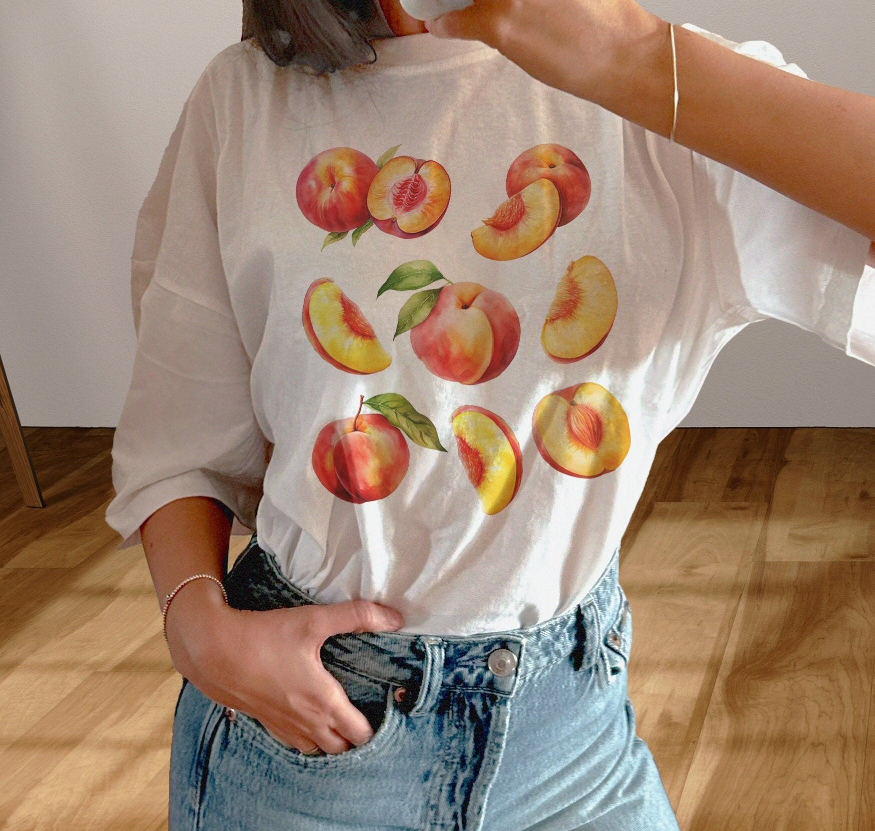 Shirt Ideas, Peaches Graphic T-shirt …