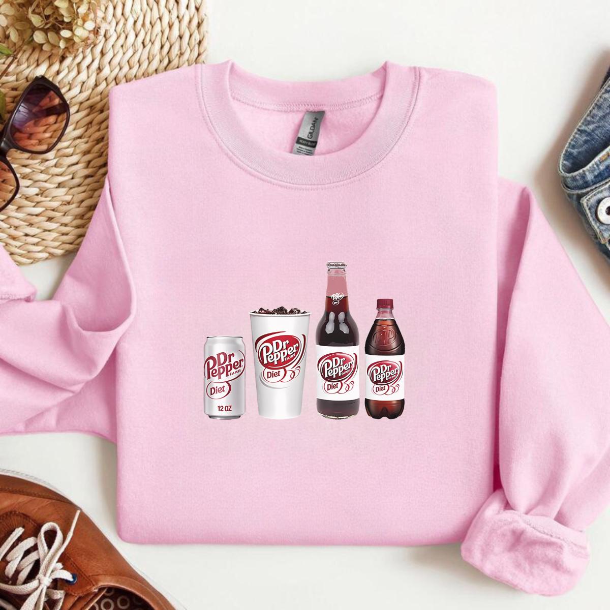 Diet Dr.Pepper Sweatshirt, Soft Drink Lovers Sweatshirt