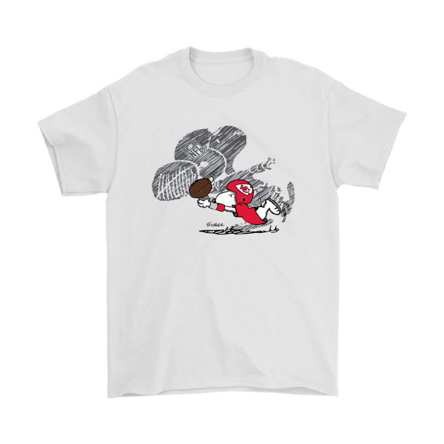 Kansas City Chiefs Snoopy Plays The Football Game Shirts