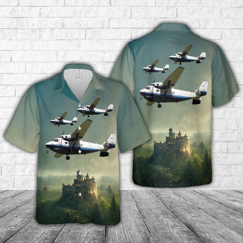 Us Air Force Pzl-Mielec C-145A Skytruck Hawaiian Shirt