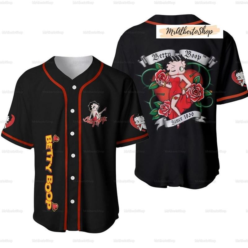 Boop With Roses Since 1930 Baseball Jersey