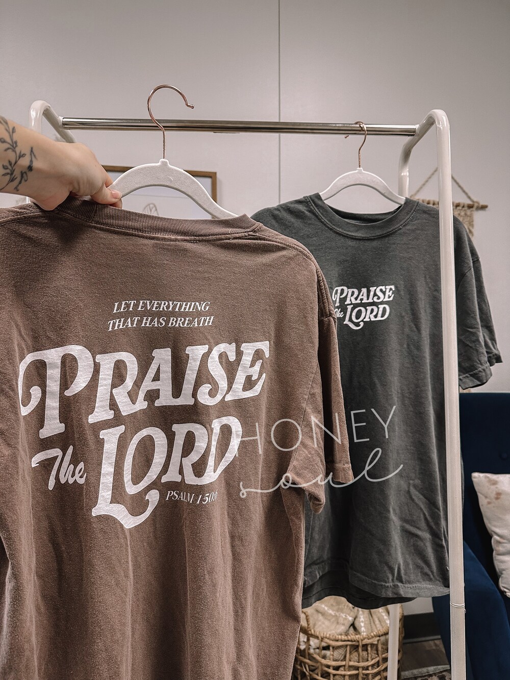 Original Let Every Breath Praise The Lord Tee | Screen Print Tshirt | Christian Apparel | Faith Based Christian Shirt | Unisex Screen Print X Peckshirt Teecowboy