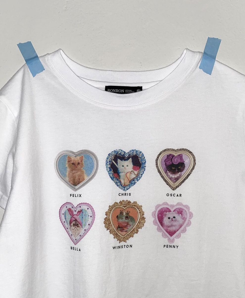 Shirt Ideas, Ronron Cats Heart Frame …