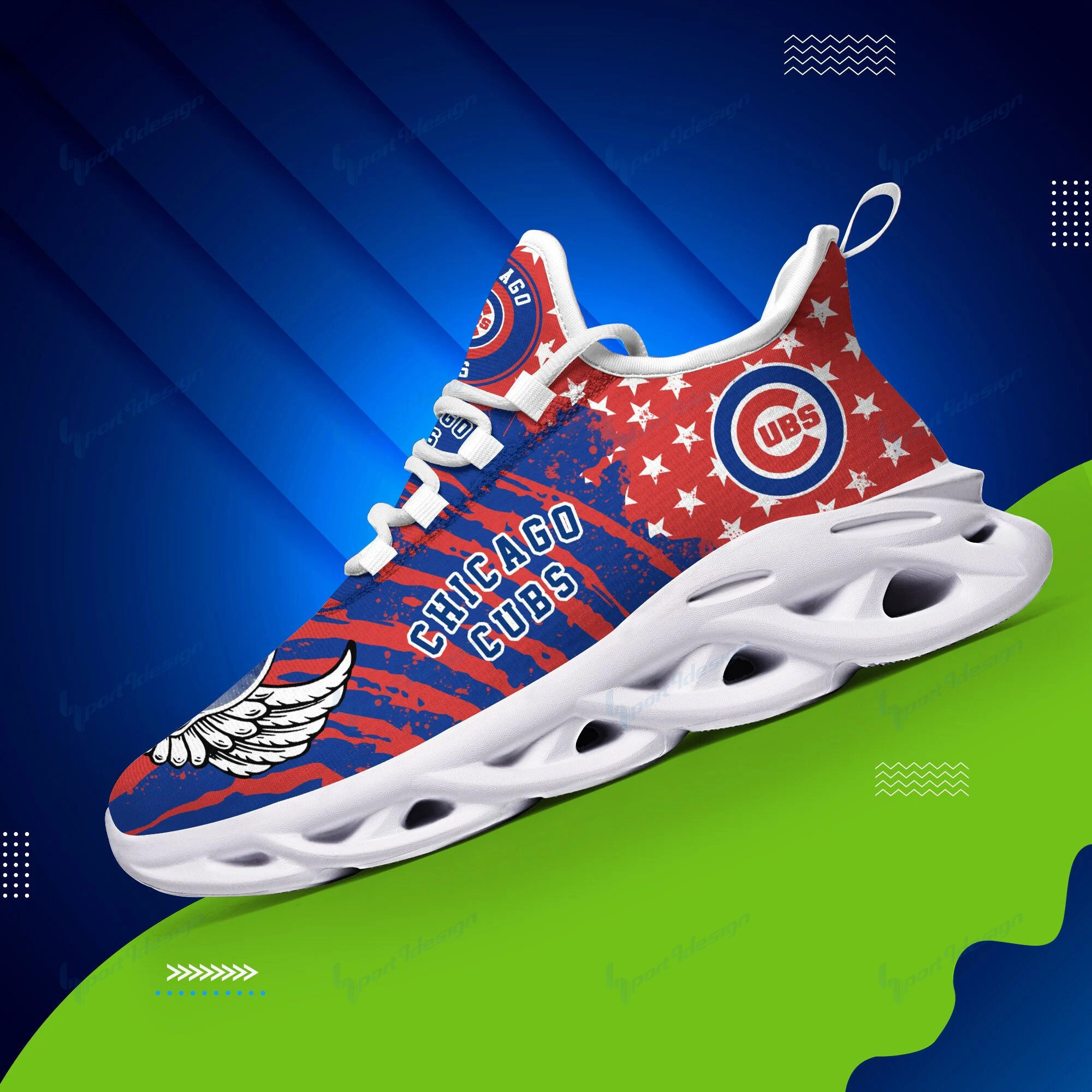 Chicago Cubs Clunky Sneaker Max Soul Shoes Ver 04