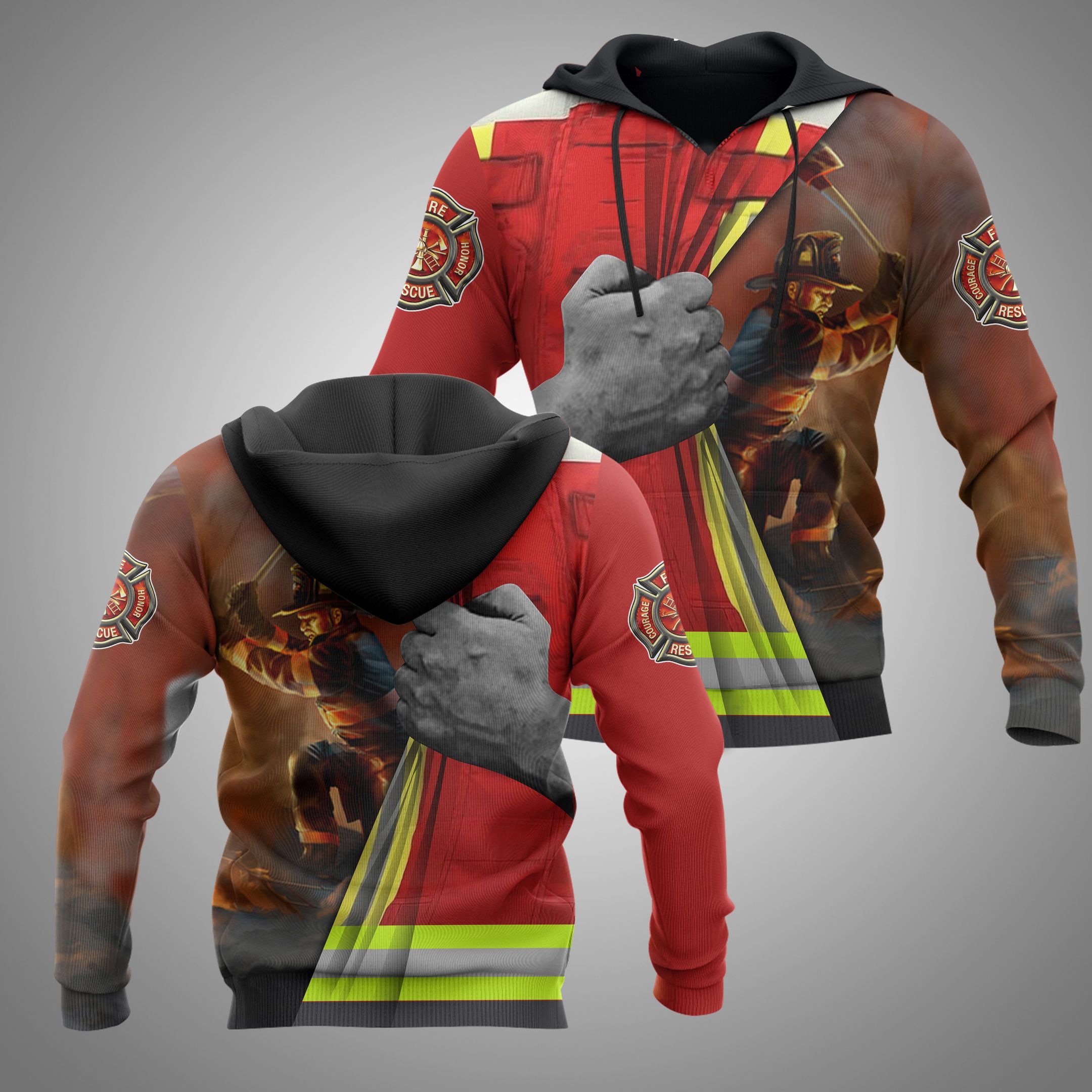 3D HOODIE FIREFIGHTER – LIMITE …