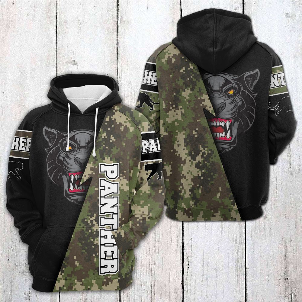 Black Panther Camo Pullover Premium Hoodie, Perfect Outfit For Men And Women On Christmas New Year Autumn Winter Bespoketshirt Collections