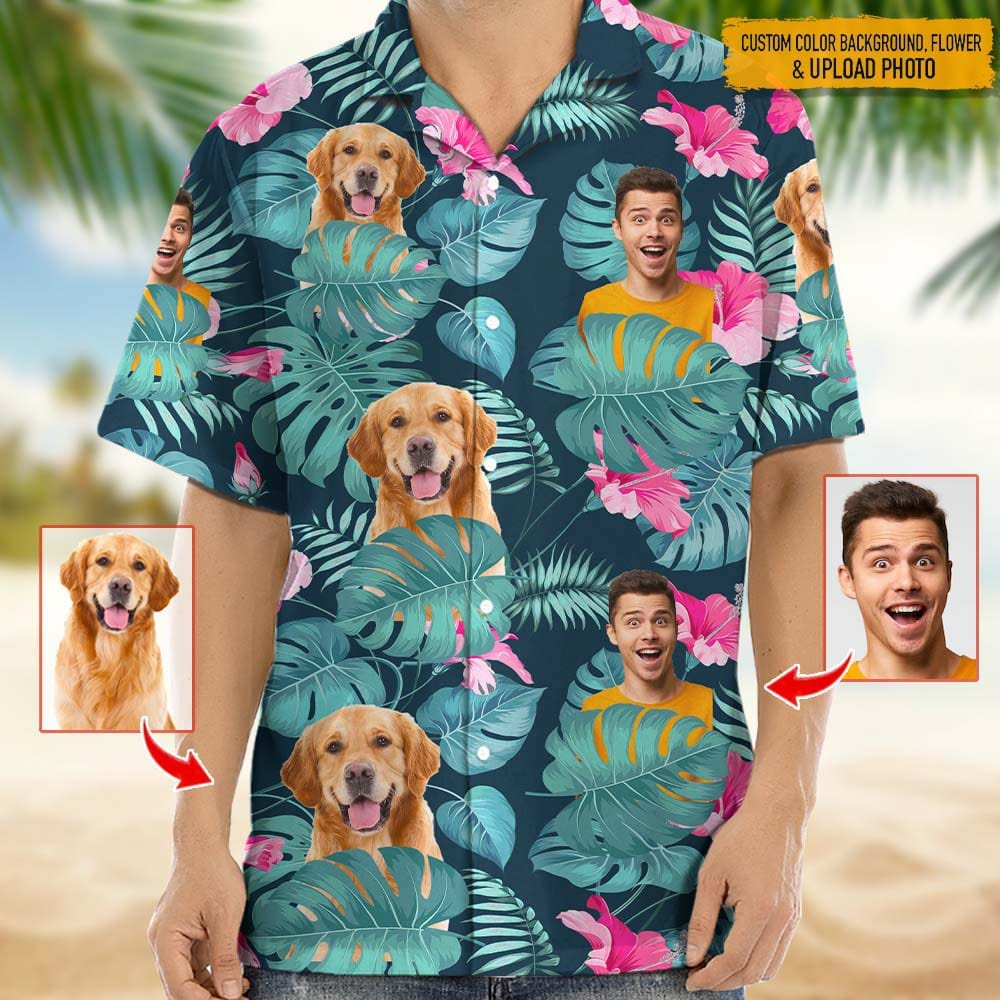 Custom Photo Men And Pet Hawaiian Shirt, Dog Hawaiian Shirt, Best Shirt For Men Women In Summer