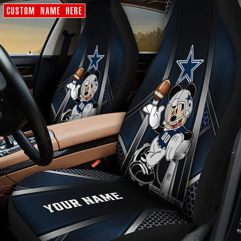 Dallas Cowboys Personalized Car Seat Cover Set CSC9477