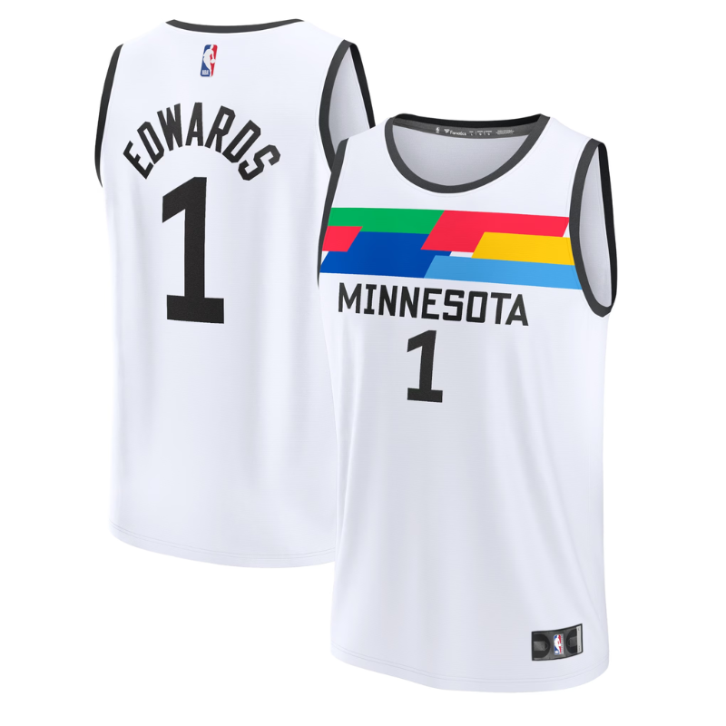 Anthony Edwards Minnesota Timberwolves Unisex 2023 Fastbreak Jersey – City Edition – White