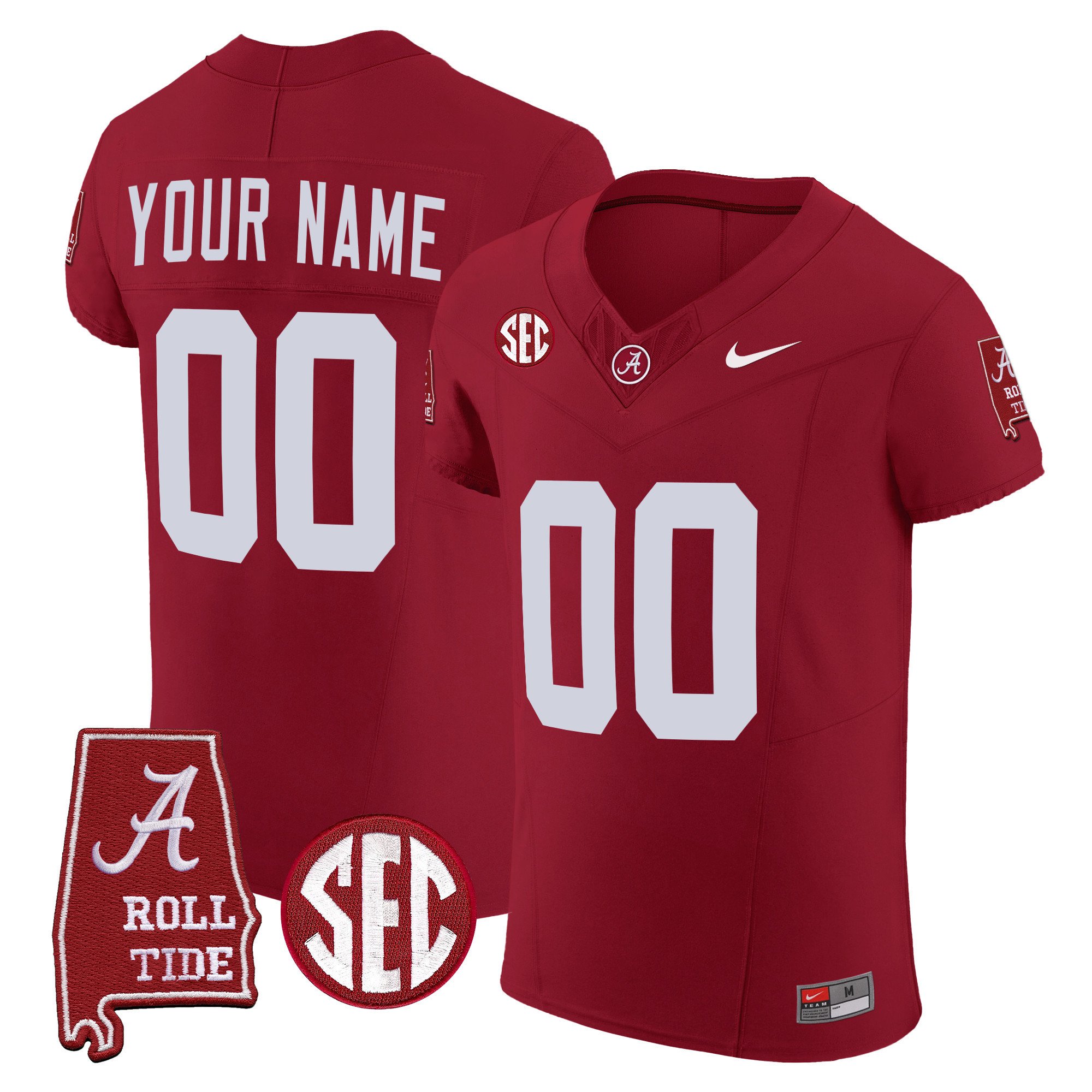 Alabama Crimson Tide Vapor Elite Custom Jersey – All Stitched