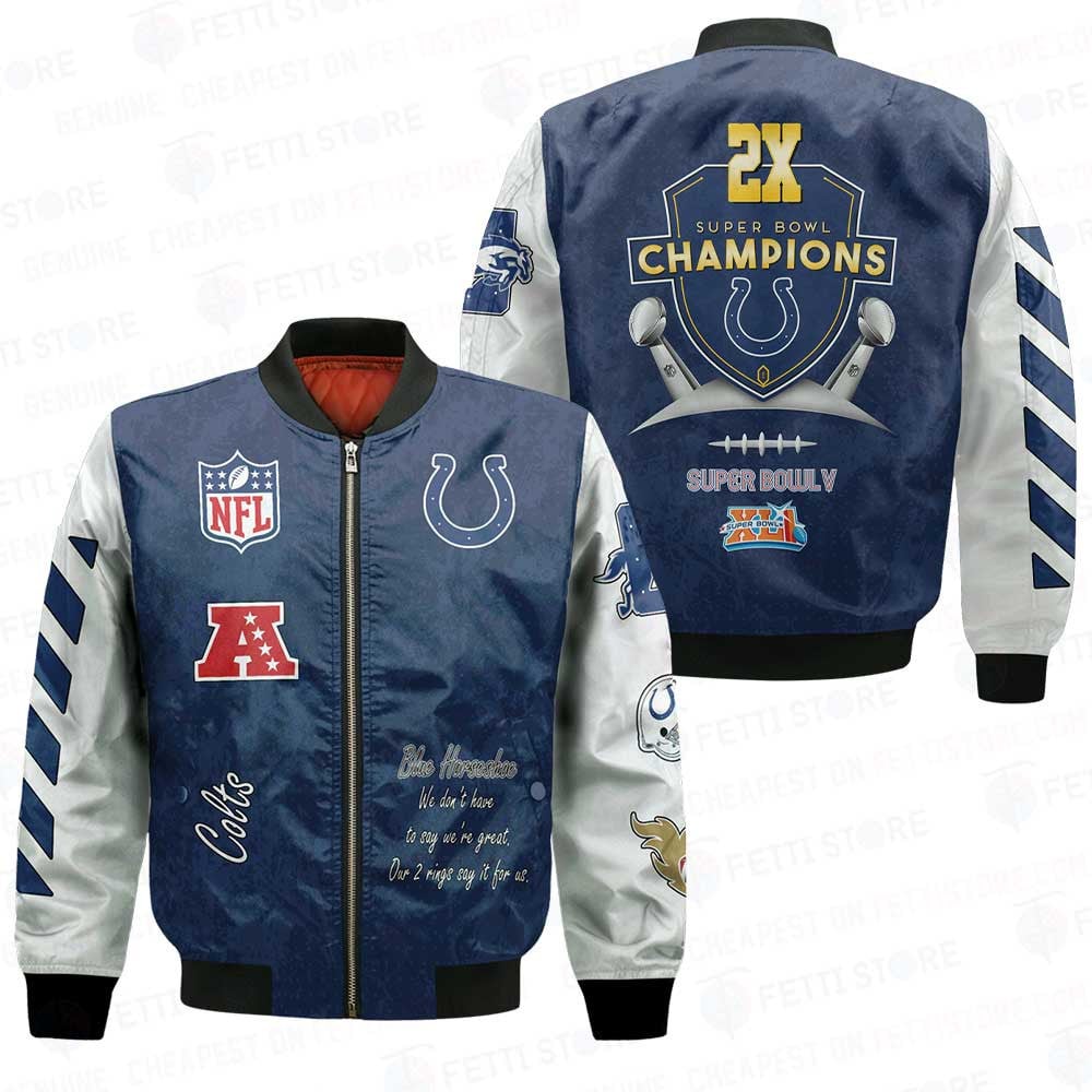 Indianapolis Colts X Champions Design Bomber Jacket BJ505