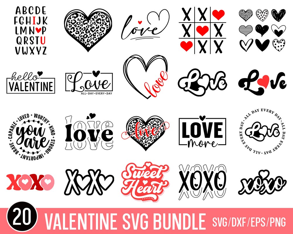 Valentine Svg Bundle, Valentine Gift Svg, Valentine Svgs For Shirts, Love Svg, Heart Svgs, Valentine,Valentines Vibes,Valentine Svg Designs Elegancetee Livingtee