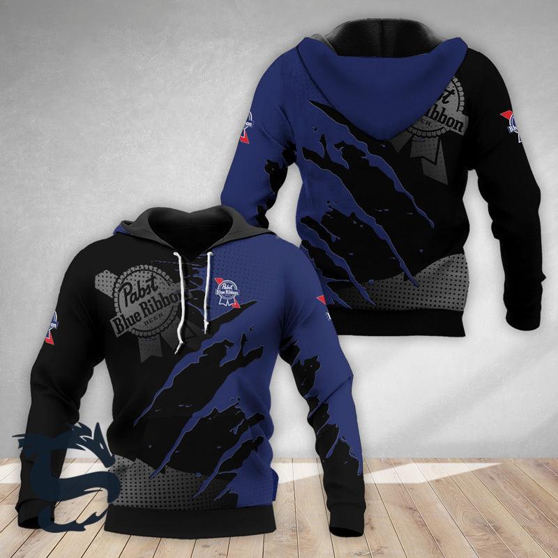 Blue Splash Pabst Blue Ribbon Hoodie & Zip Hoodie