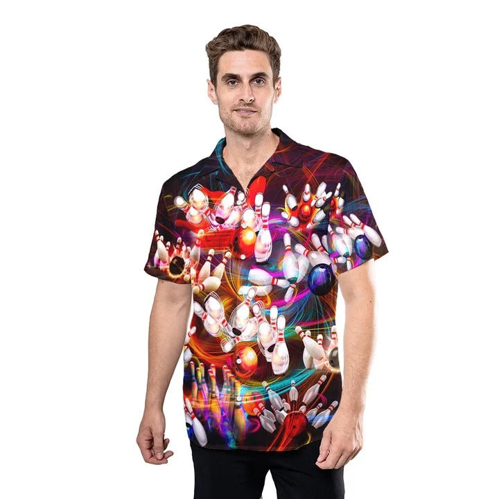 Unique Bowling Hawaiian Shirt, Best Hawaiian Shirt Bowling Pattern, Present On Bowling Day