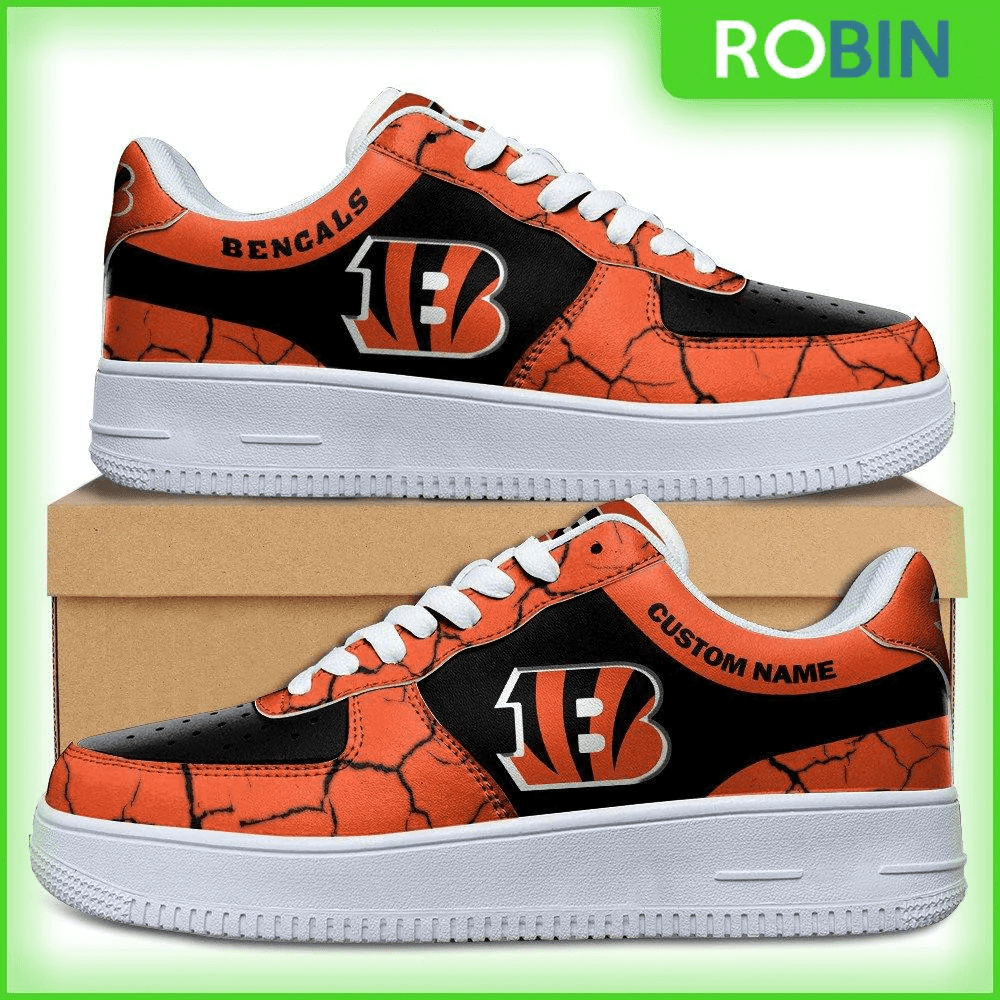 Cincinnati Bengals NFL Custom Sneakers Football Air Force 1 Shoes