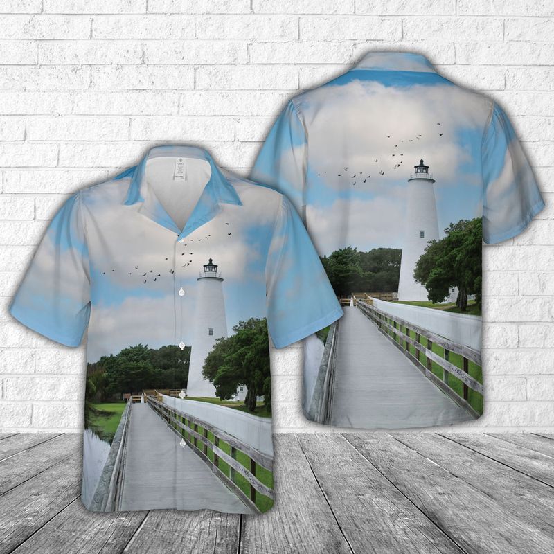 Ocracoke Island, Nc Lighthouse Hawaiian Shirt