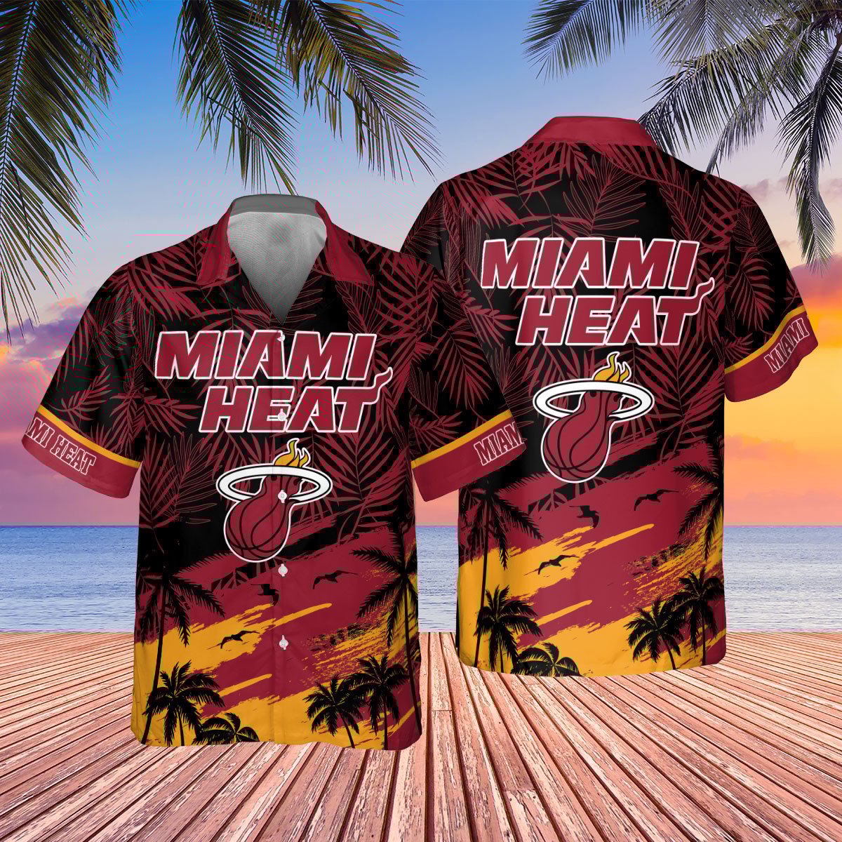 Miami Heats National Basketball Association 2023 Aop Hawaiian Shirt Shfi