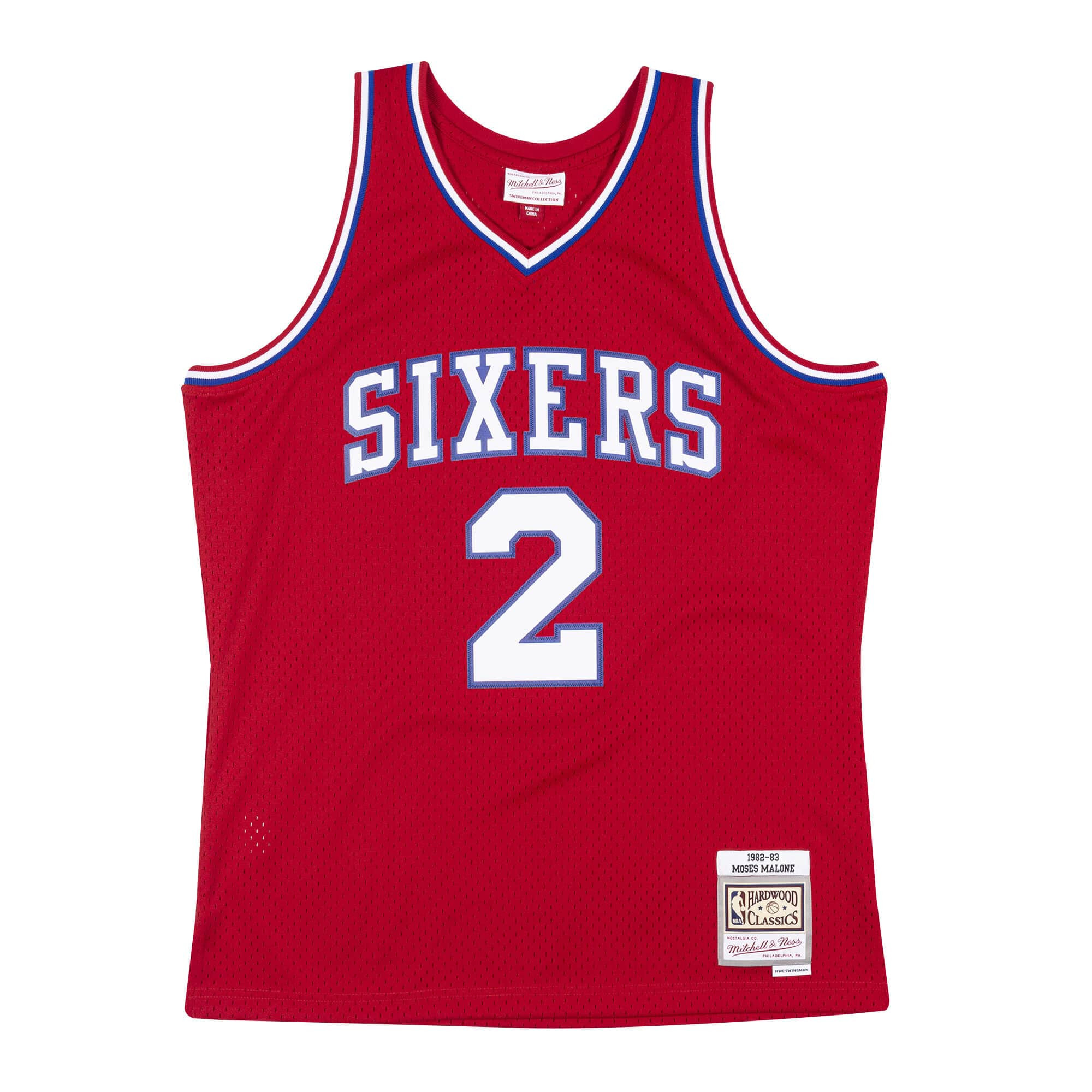 Mitchell & Ness Swingman Jersey Philadelphia 76Ers 1982-83 Moses Malone ...