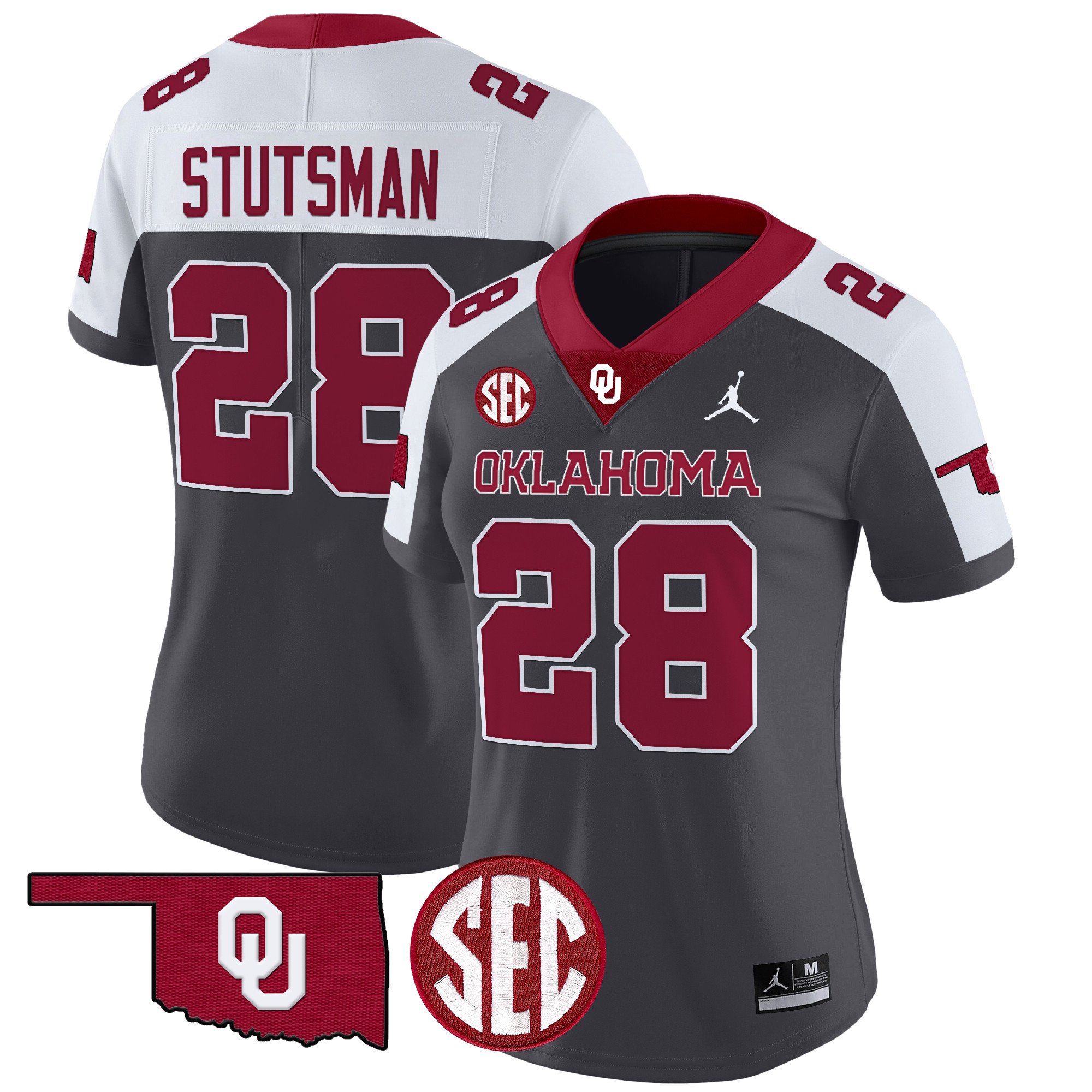 Women’S Oklahoma Sooners 2024 Vapor Limited Jersey – Sec Patch – All Stitched