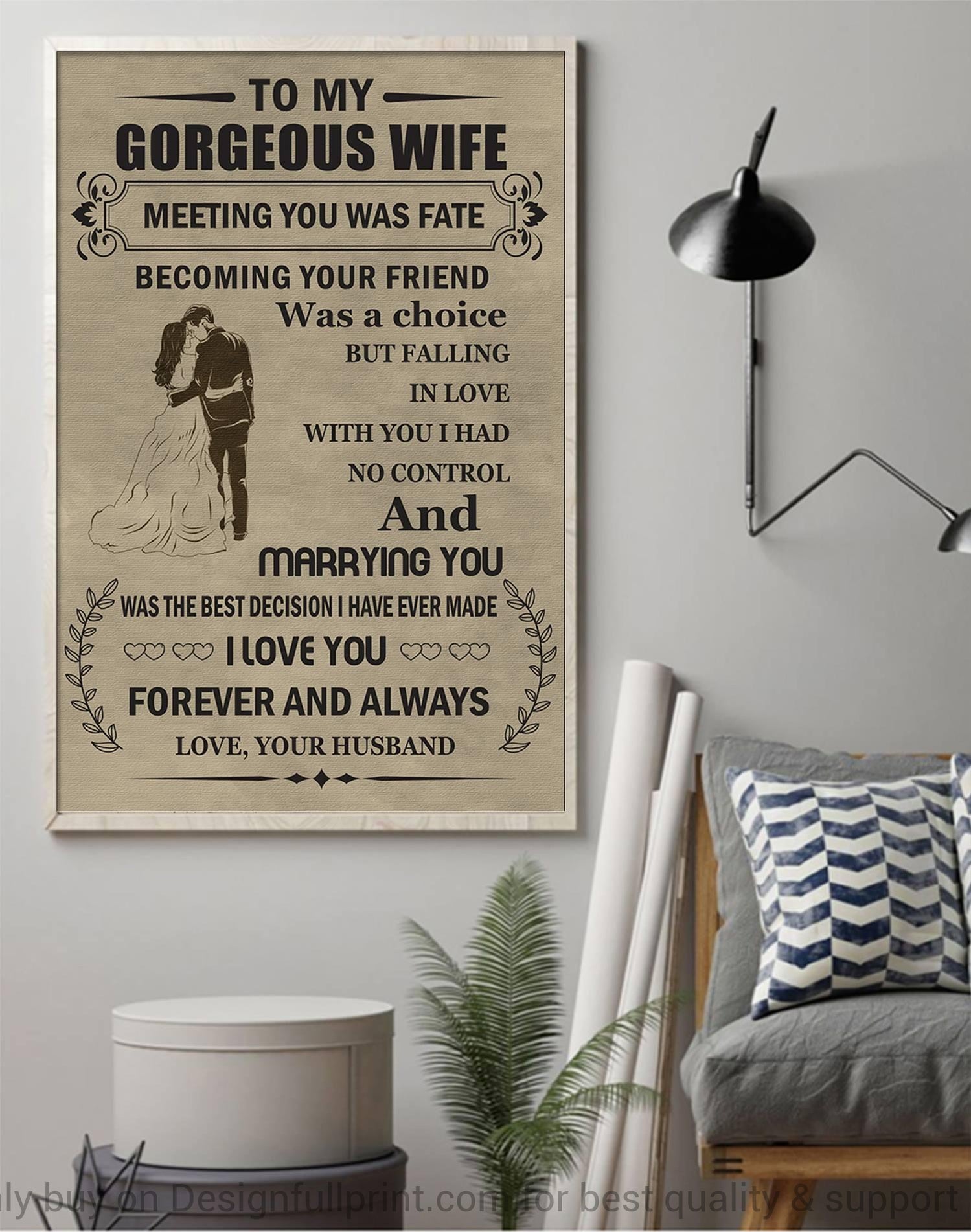 To My Wife My Best Decision Canvas A …