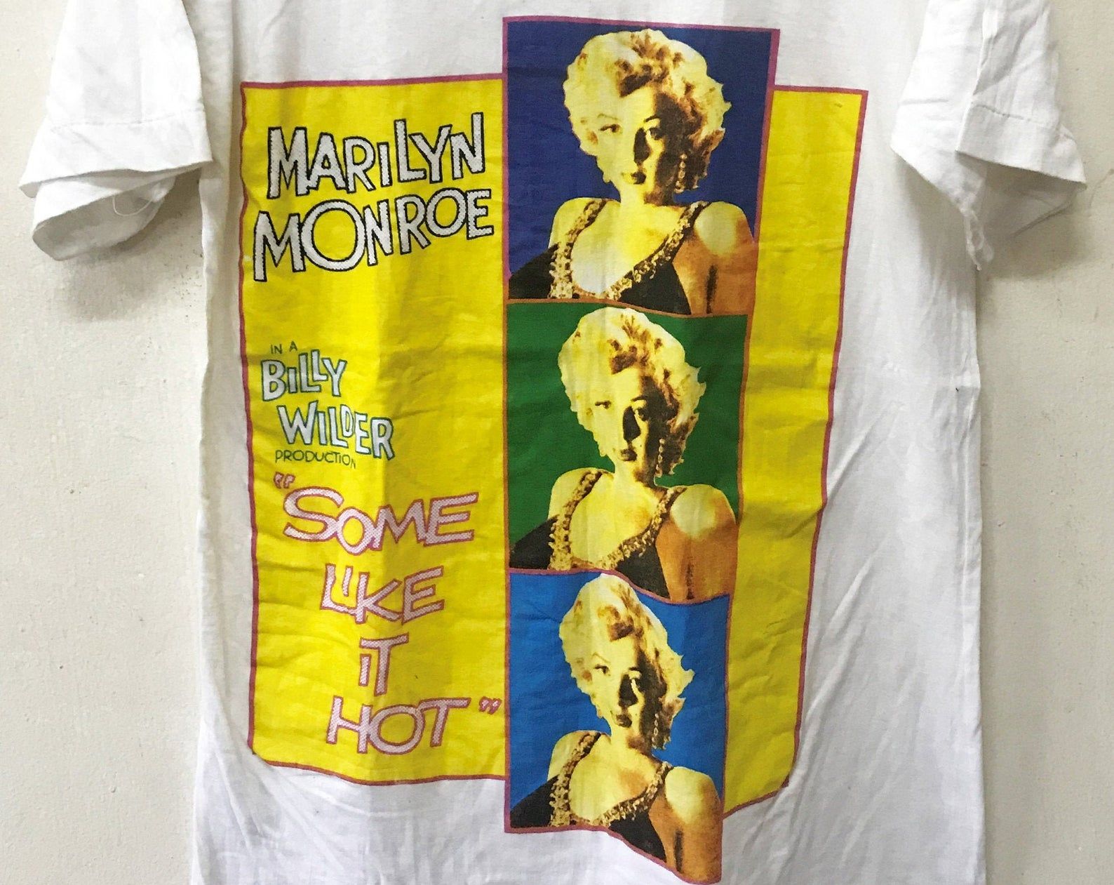 Vintage 80S Marilyn Monroe Some Like It Hot Billy Wilder Movie T-Shirt Cult