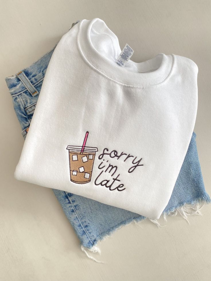 Sorry Im Late, Iced Coffee Crewneck  &hellip;