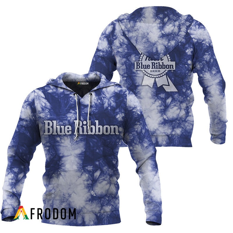 Pabst Blue Ribbon Blue Tie-Dye Hoodie & Zip Hoodie