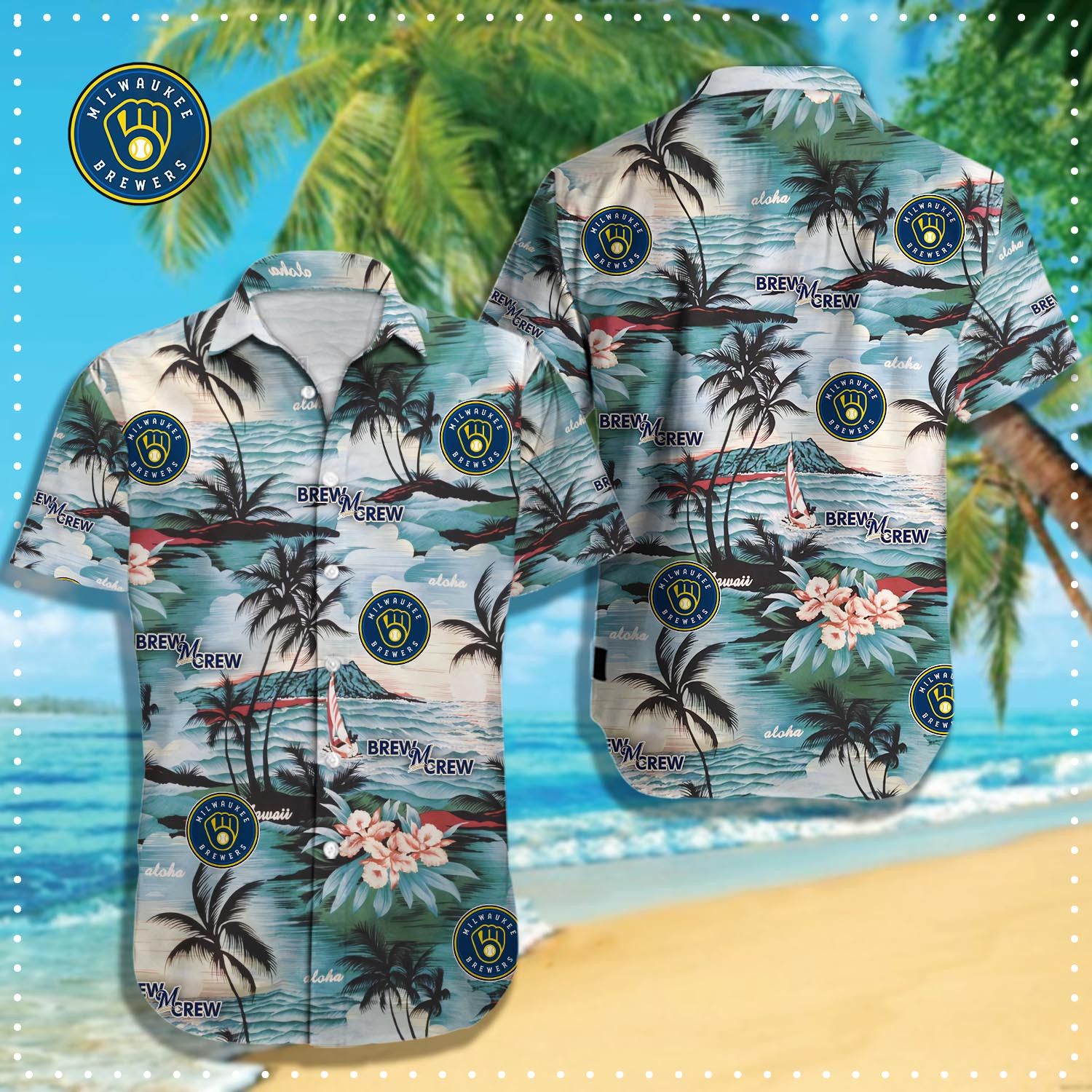 Milwaukee Brewers Hawaiian Getaway Celebration Shirt