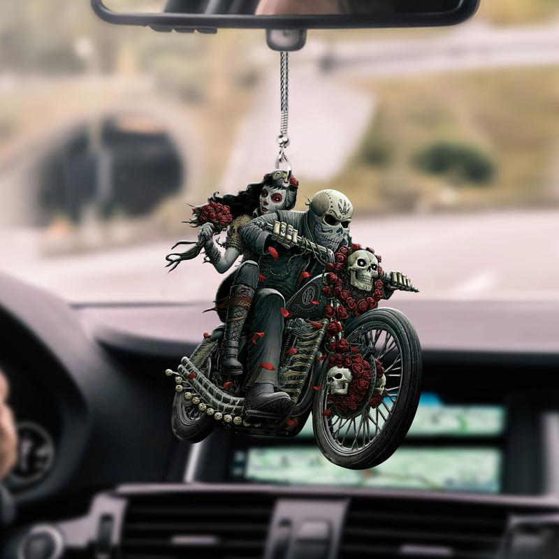 Skull Couple Motor Car Hanging Ornam &hellip;
