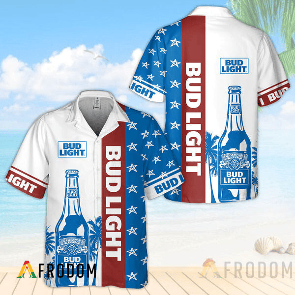 Tropical Patriotics Th July Bud Light Hawaii Shirt
