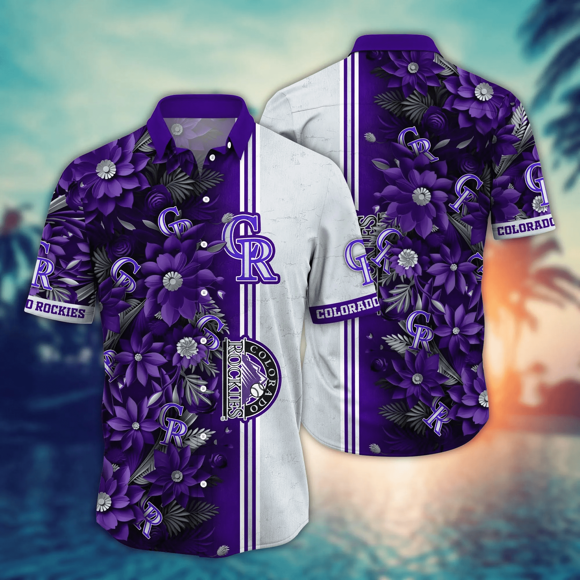 Colorado Rockies Mlb Hawaiian Shirt Custom Leisure Aloha Shirt