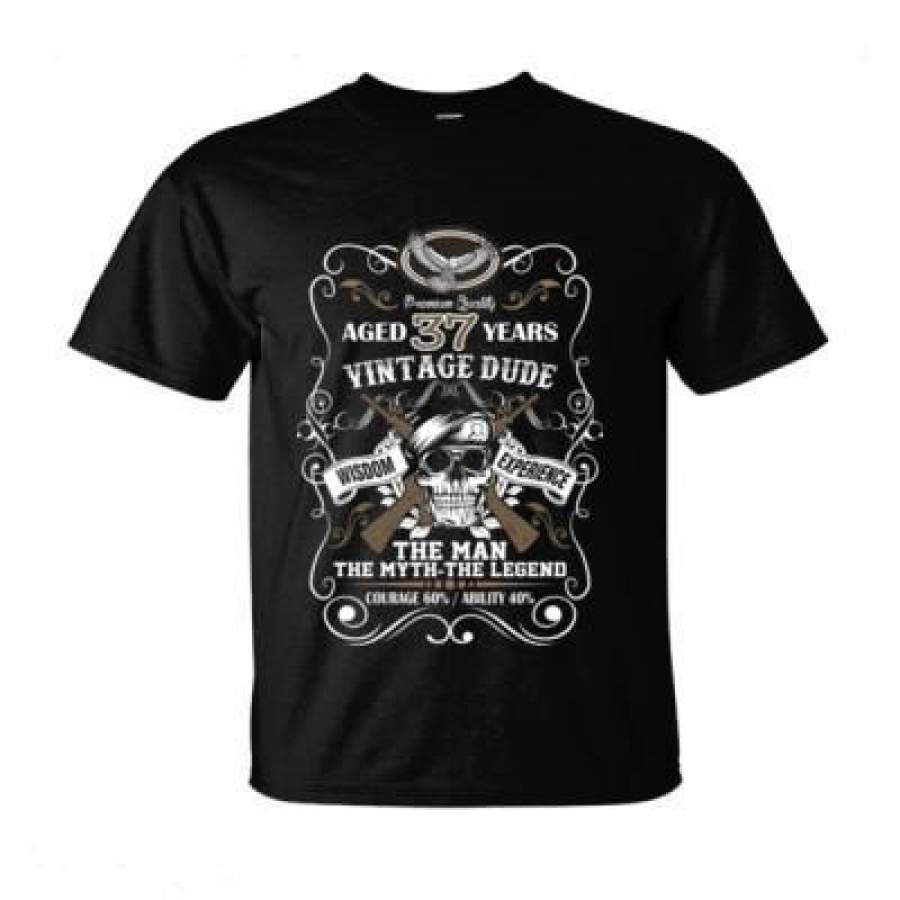 AGR Aged 37 Years Vintage Dude Wisdom Experience The Man The Myth The Legend Courage 60% Ability 40% – Ultra-Cotton T-Shirt