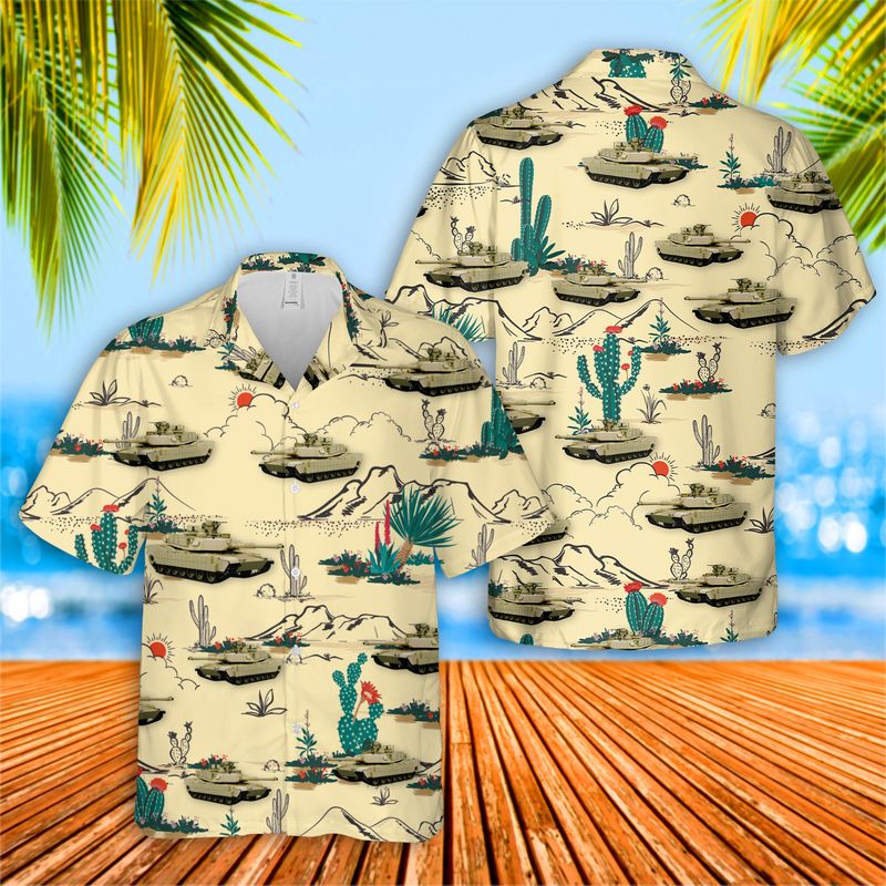 Us Army M1 Abrams Hawaiian Shirt