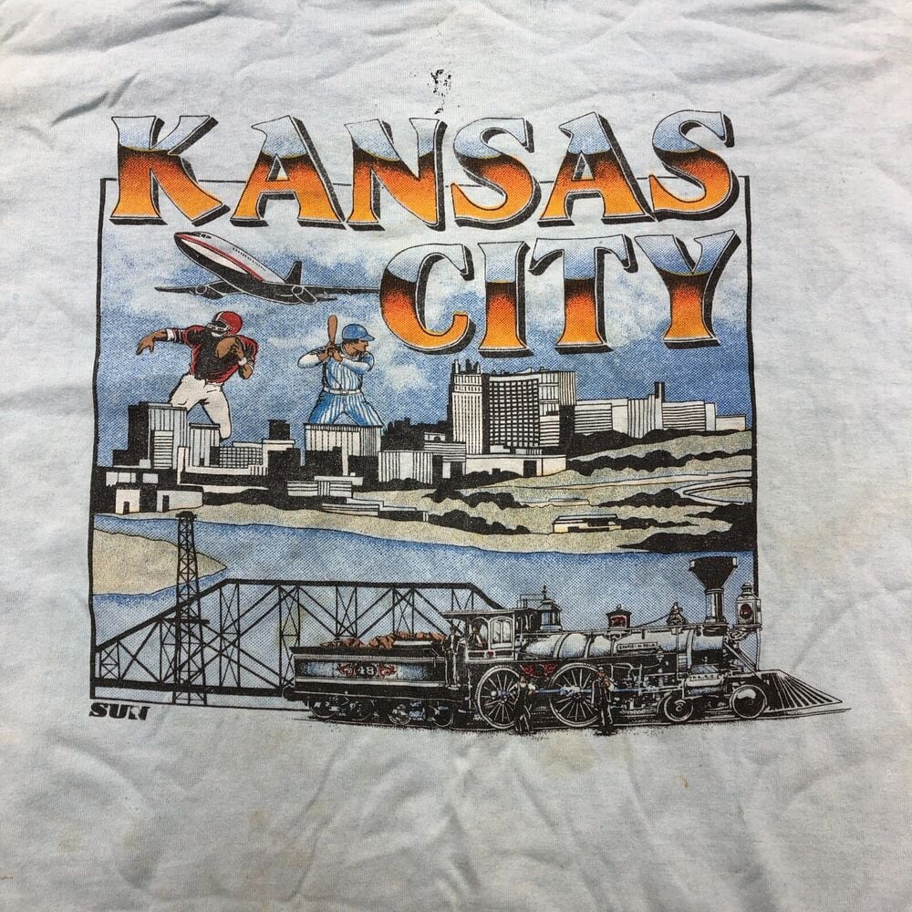 Vintage Unbranded Kansas City Short Sleeve T Shirt Adult L