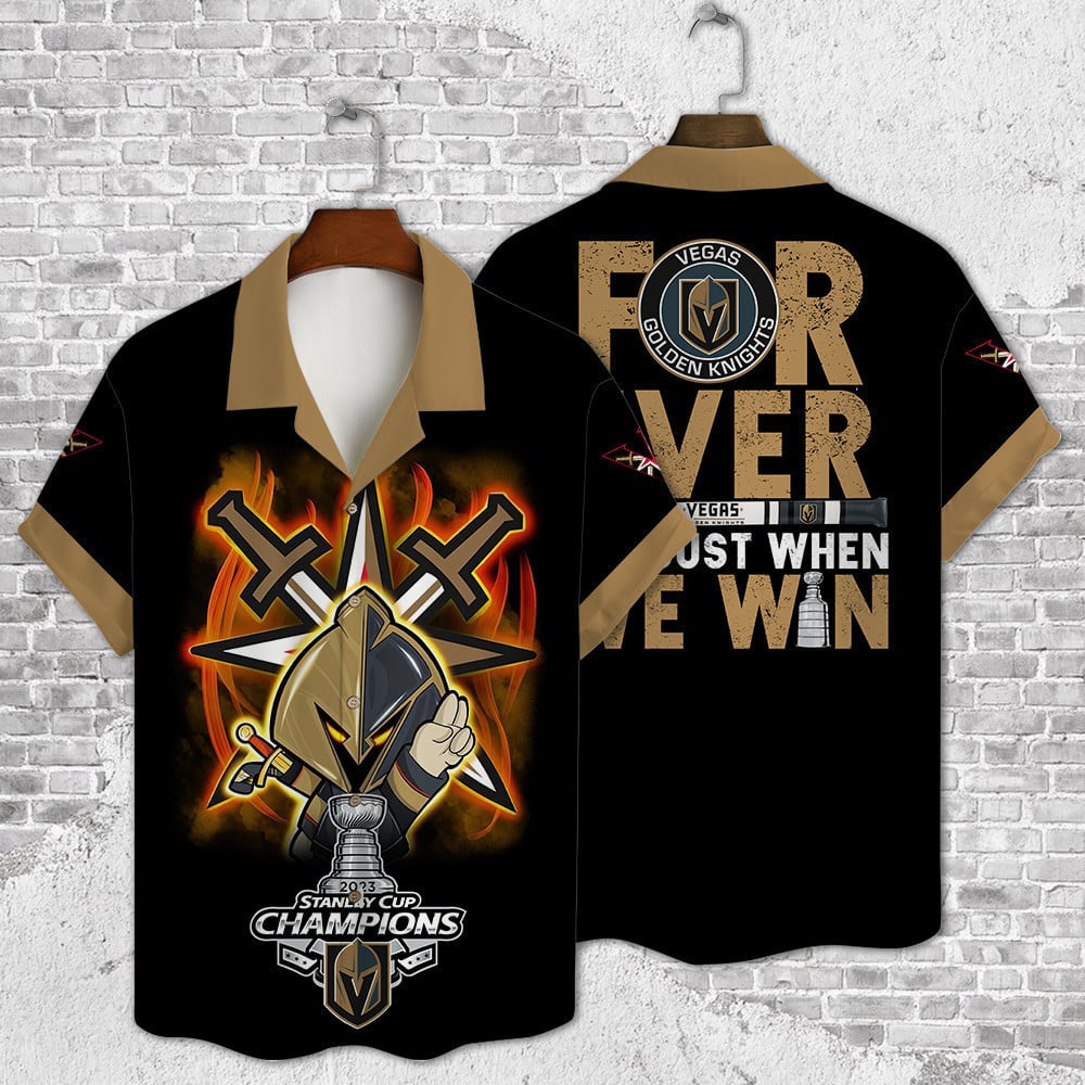 Vegas Golden Knights Nhl Champions 3D Print Hawaiian Shirt